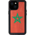 Morocco Flag Distressed iPhone 13 Mini Waterproof Case